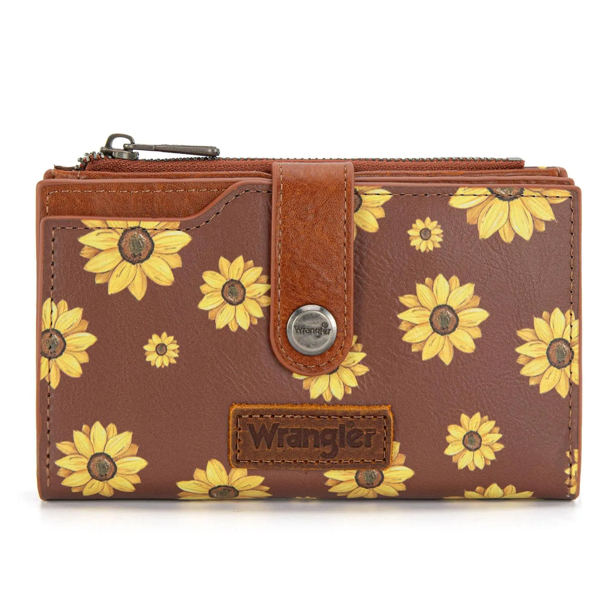 Wrangler Wallet for Women Cow Print Bifold Wallet Card Cases & Money Organizers
