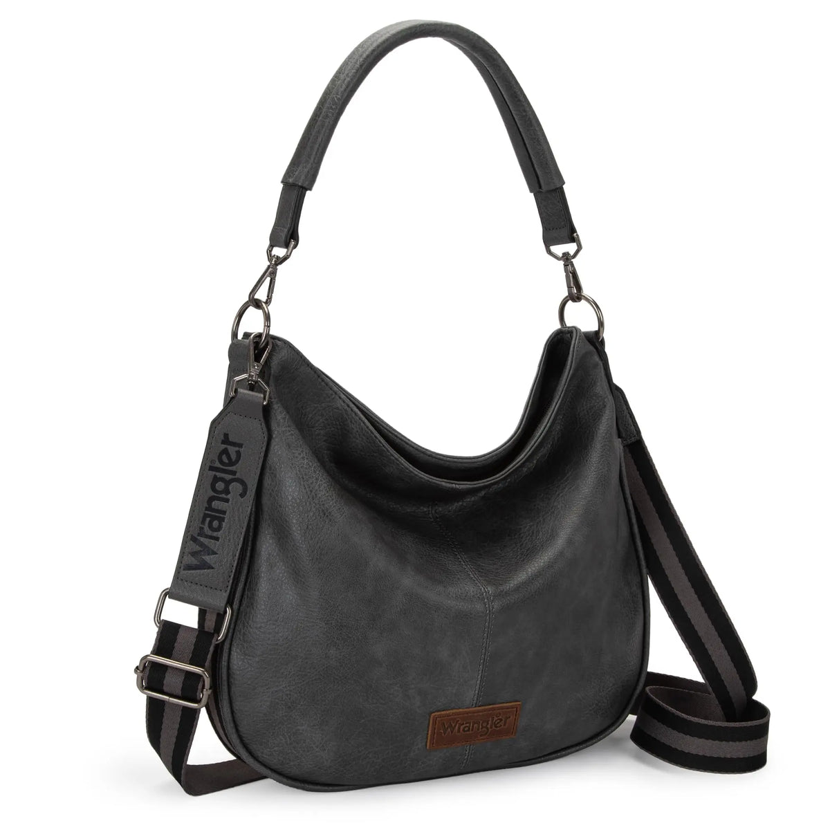 Wrangler Hobo Bags Large Crossbody Bags for Women Shoulder Purses with Striped Cotton Straps