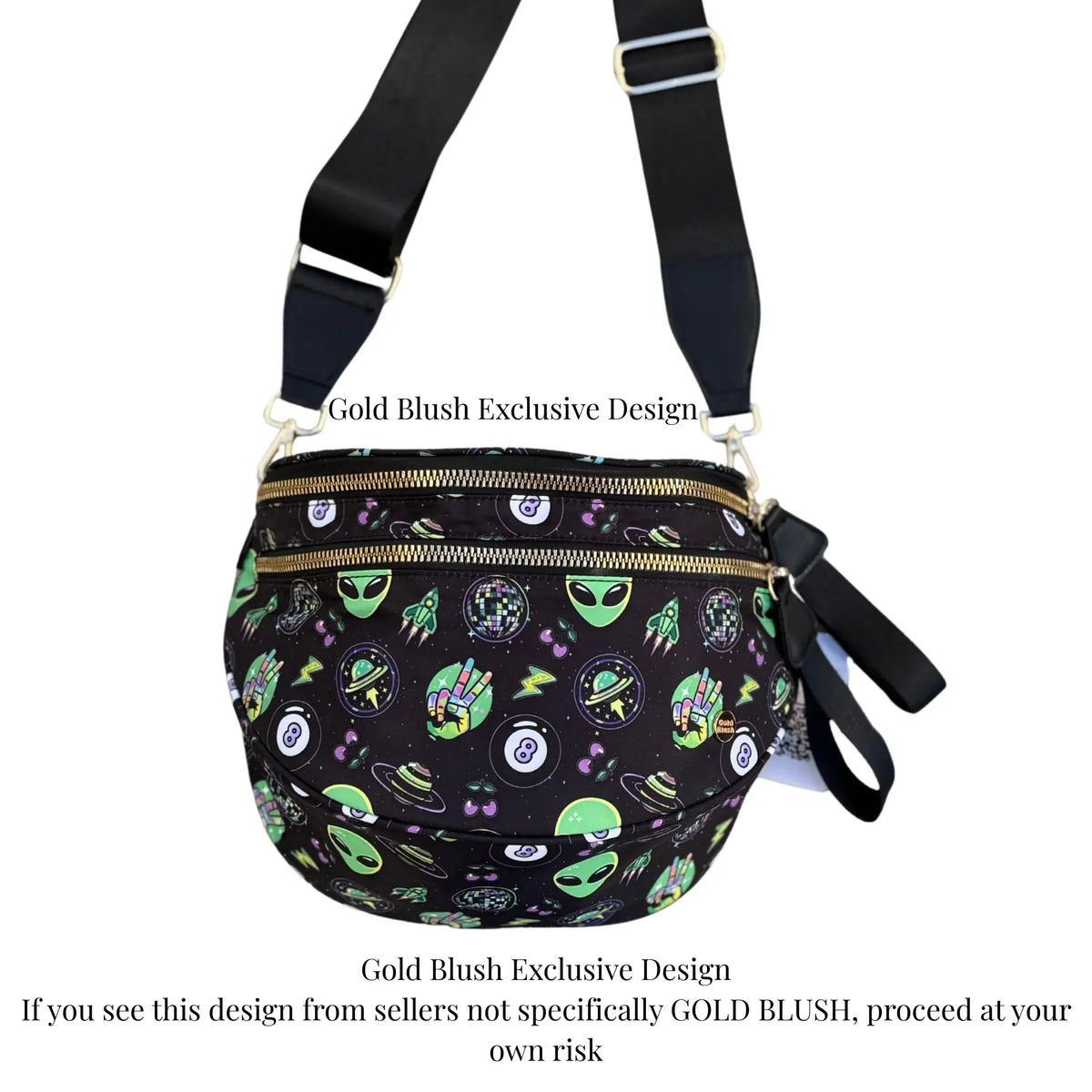 Gold Blush BEST SELLING Nylon Bum Bag Crossbody Bag MORE COLORS! Checkered Bum Bag Versatile Bum Bag